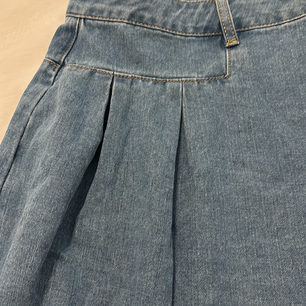 Cider jorts Jean shorts denim SZ 2X plus size baggy oversized light wash NWT - Picture 13 of 16
